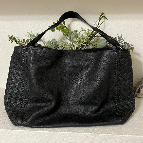 Cole Haan Bags Cole Haan Black Leather Dillon Hobo Bag Preowned Poshmark